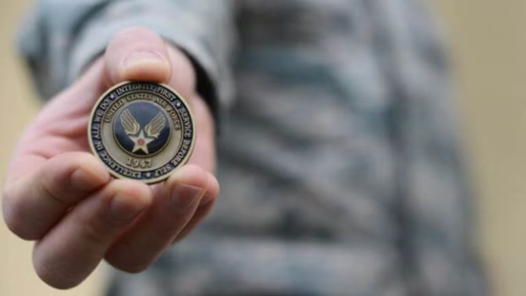 Military Rotary Challenge Coin