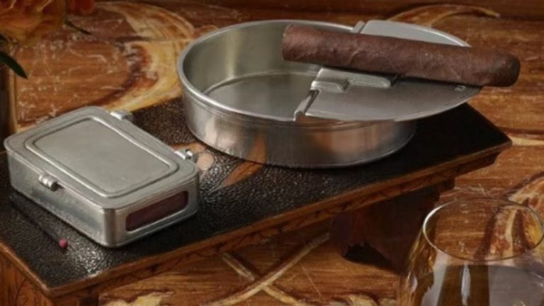 Alloy Metal Cigar Ashtray