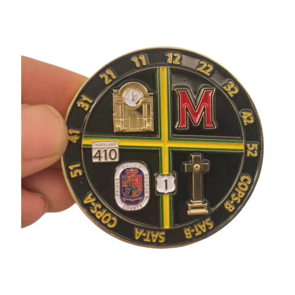 2inch Shinny Gold Custom Police Challenge Coins