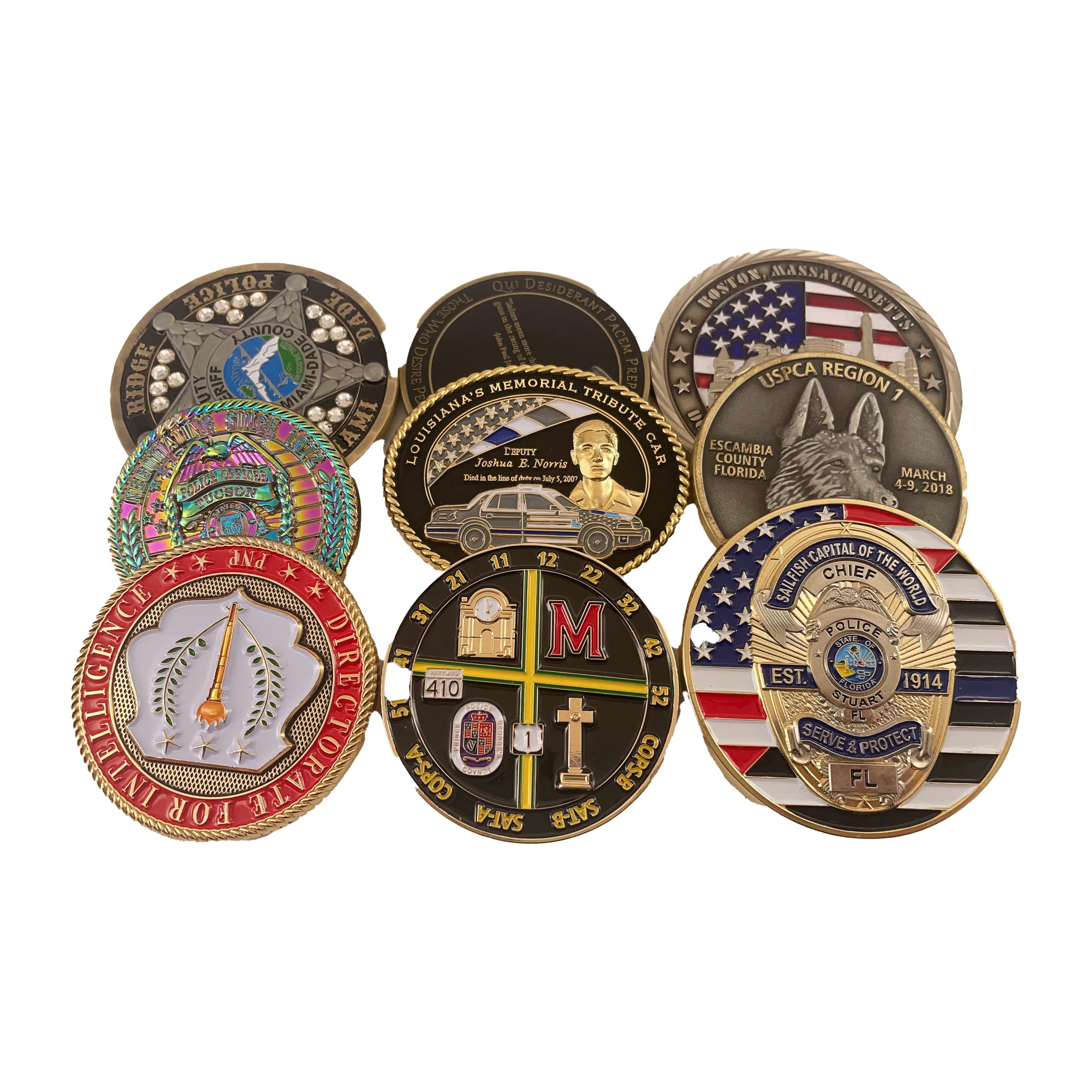 custom challenge coins police