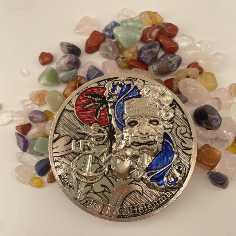 Shinny Silver 3D Chief Challenge Coin (1)