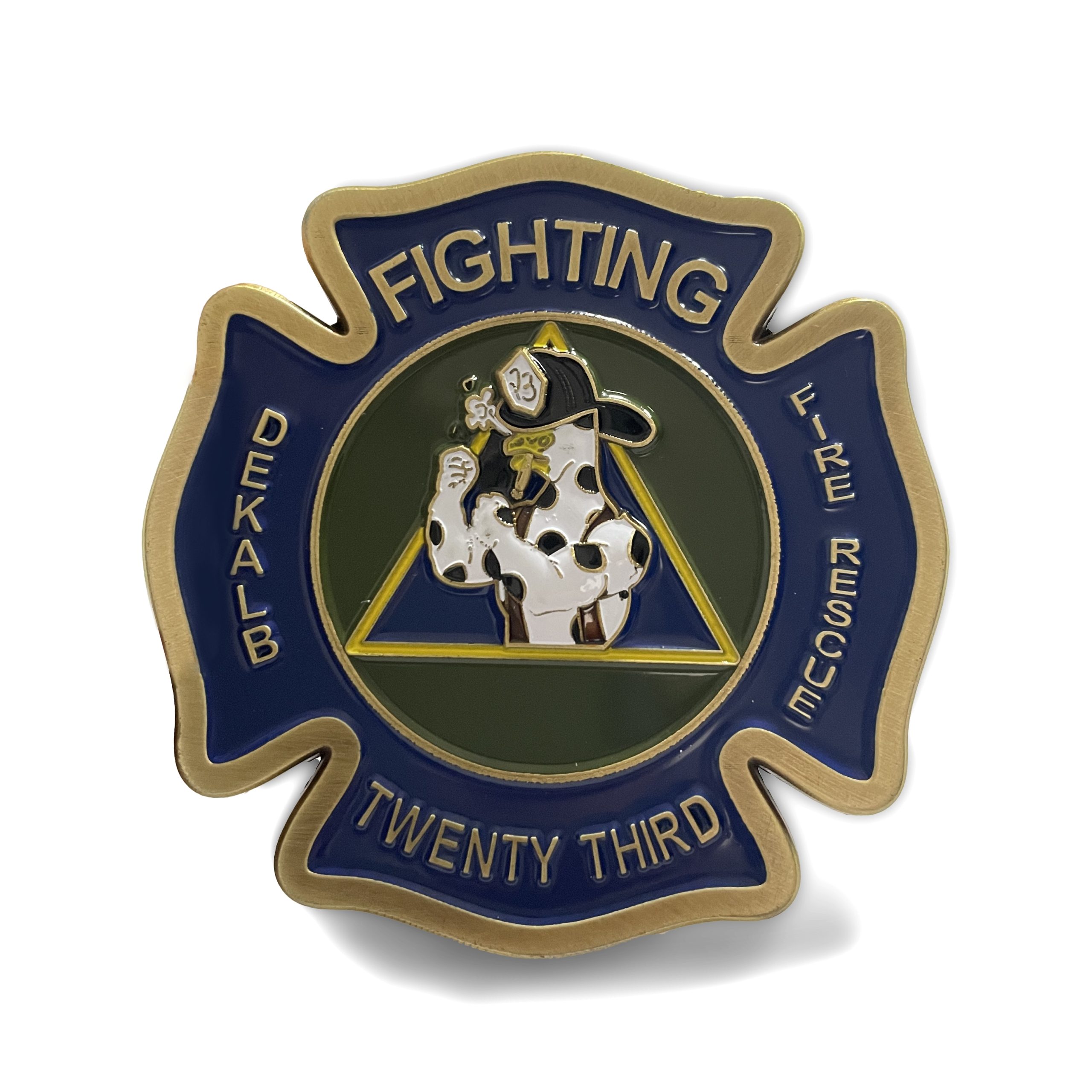 personalized firefighter coin