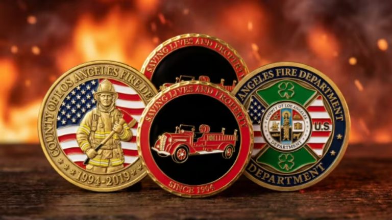 Custom Firefighter Challenge Coins