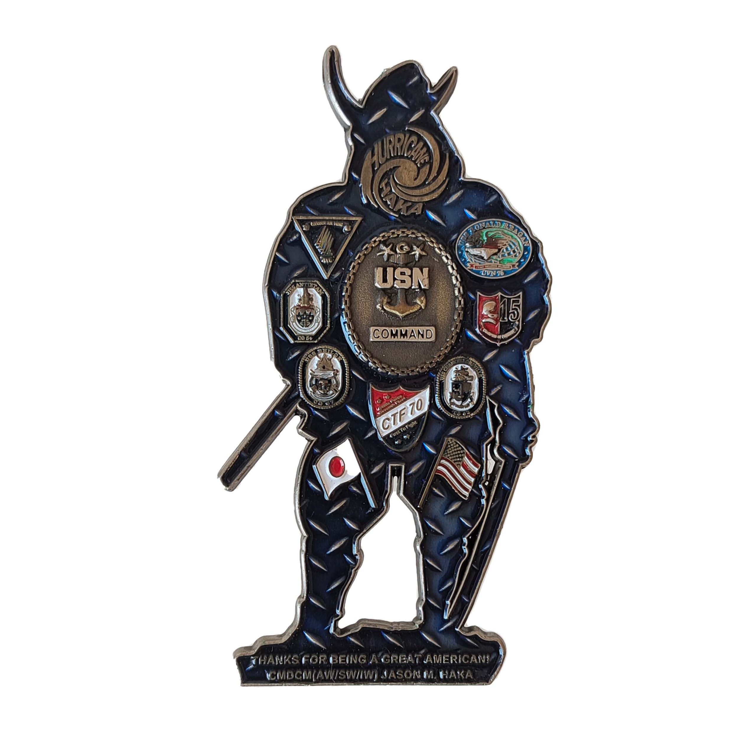 military souvenir coin USN