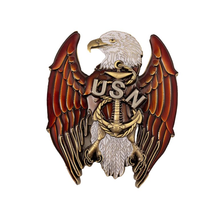 Eagle Shape USN Challenge Coin (2)