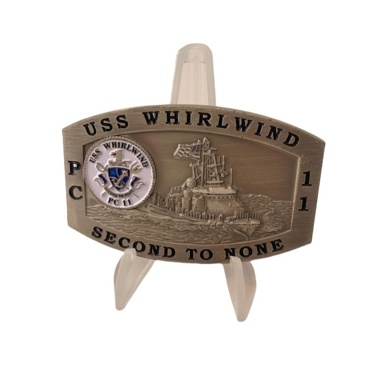 Belt Buckle Style USS Challenge Coin