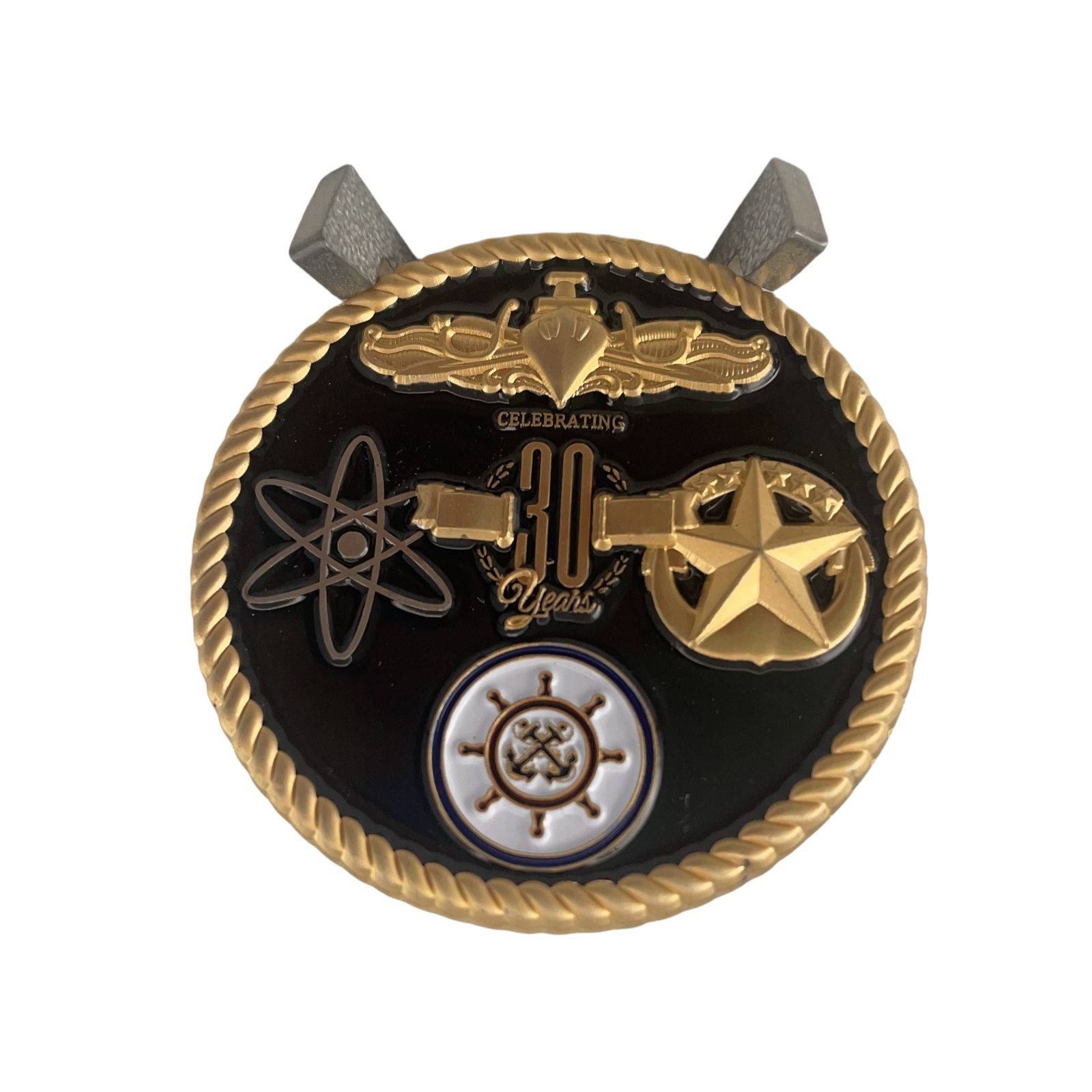 Awesome 2 Navy USN Military Jim Duke Celebrating 30 Years Challenge Coin (3)