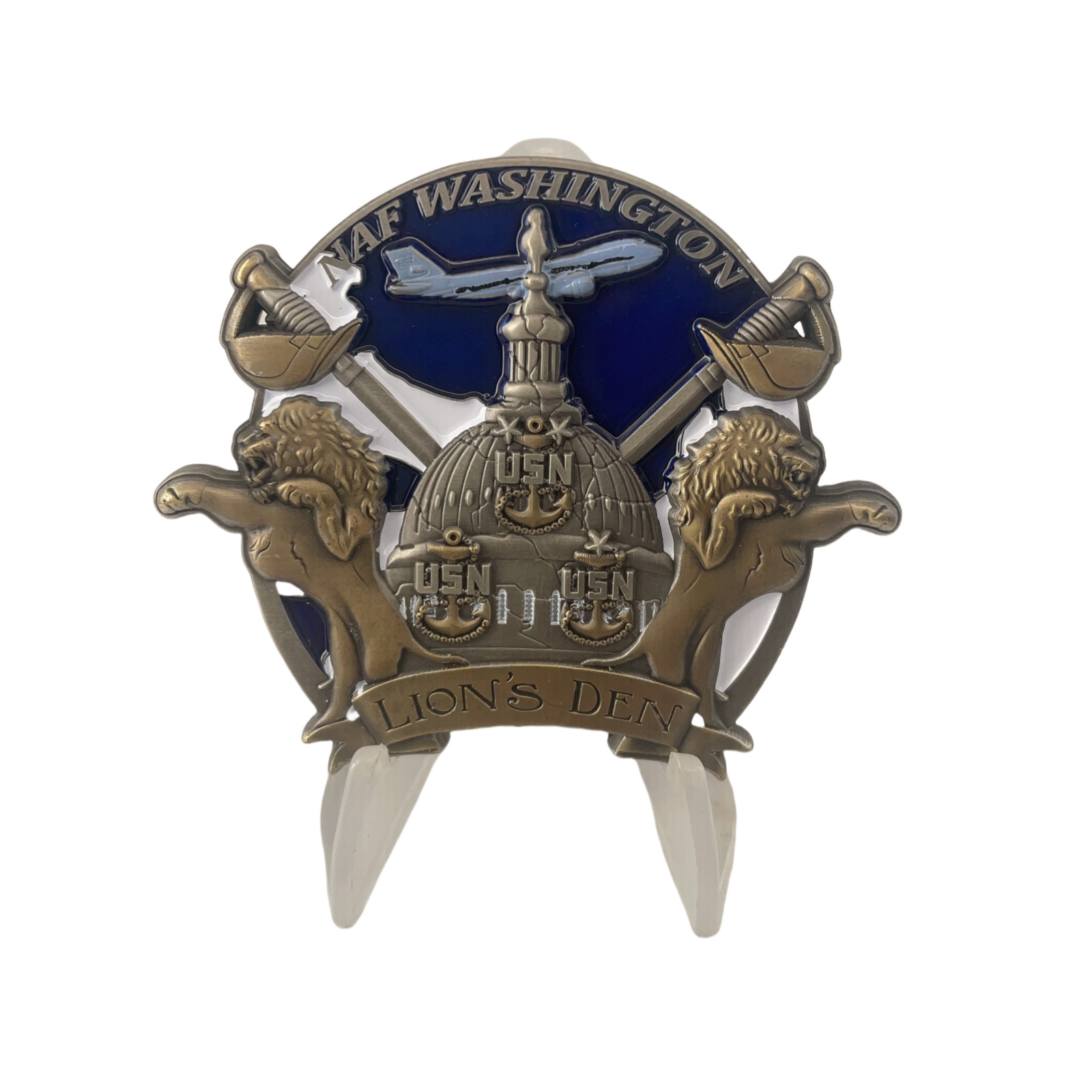 Lion's Den Joint Base Andrews Naval Air Facility Washington Challenge Coin (3)
