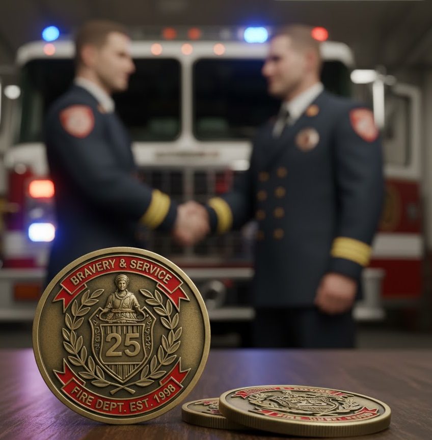 Designing Custom Firefighter Challenge Coins