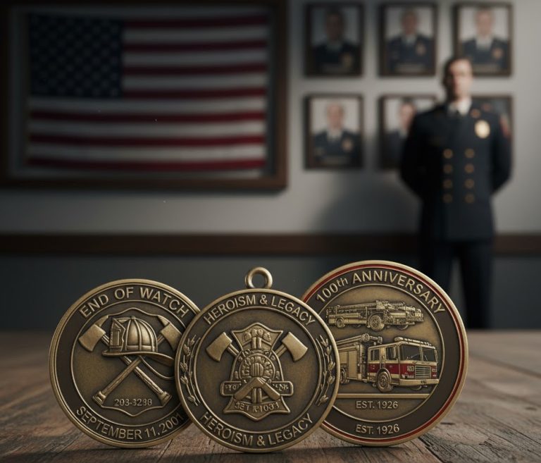 Firefighter Brotherhood Challenge Coins