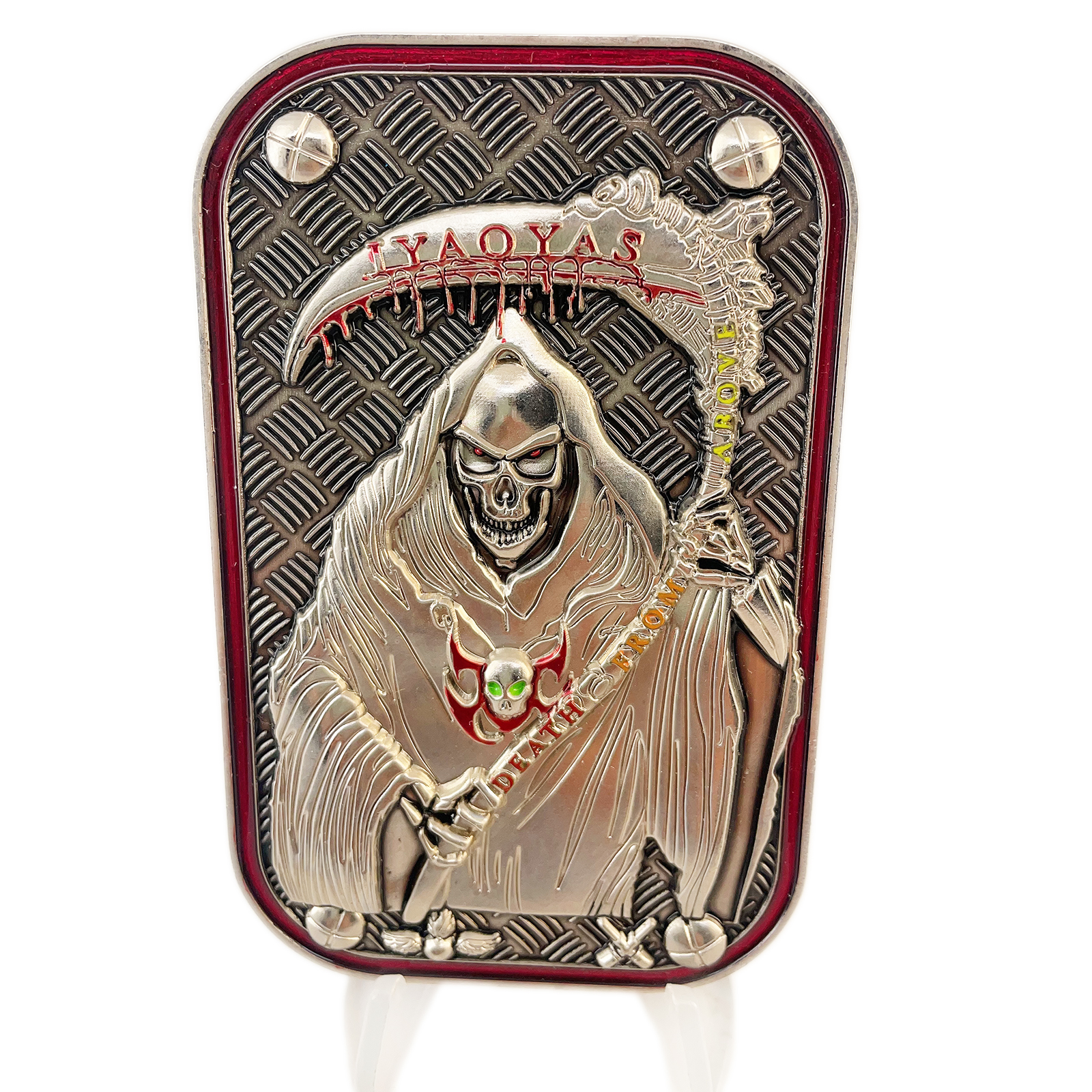 Grim reaper 3D metal challenge coin