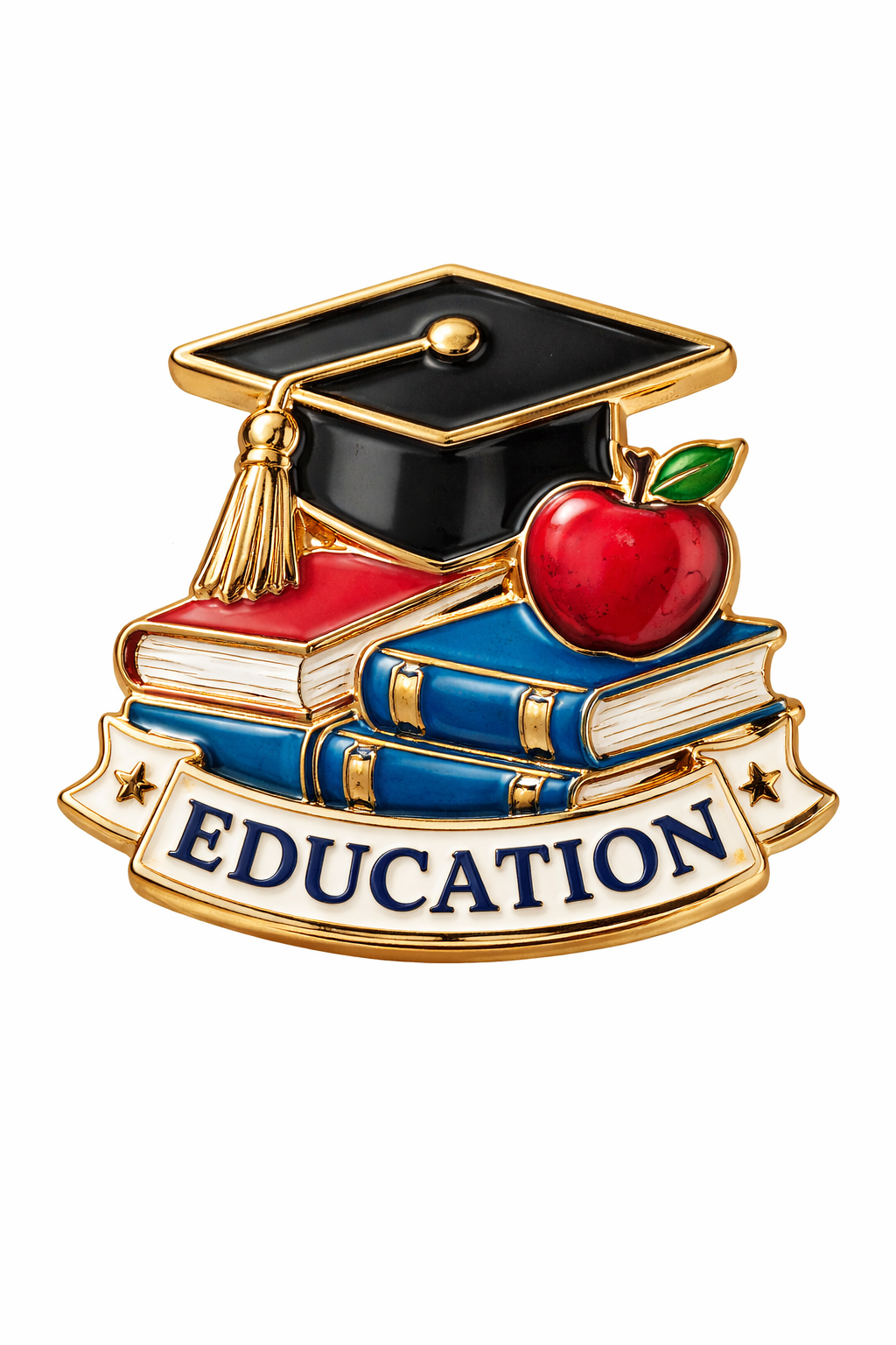 student achievement enamel pin