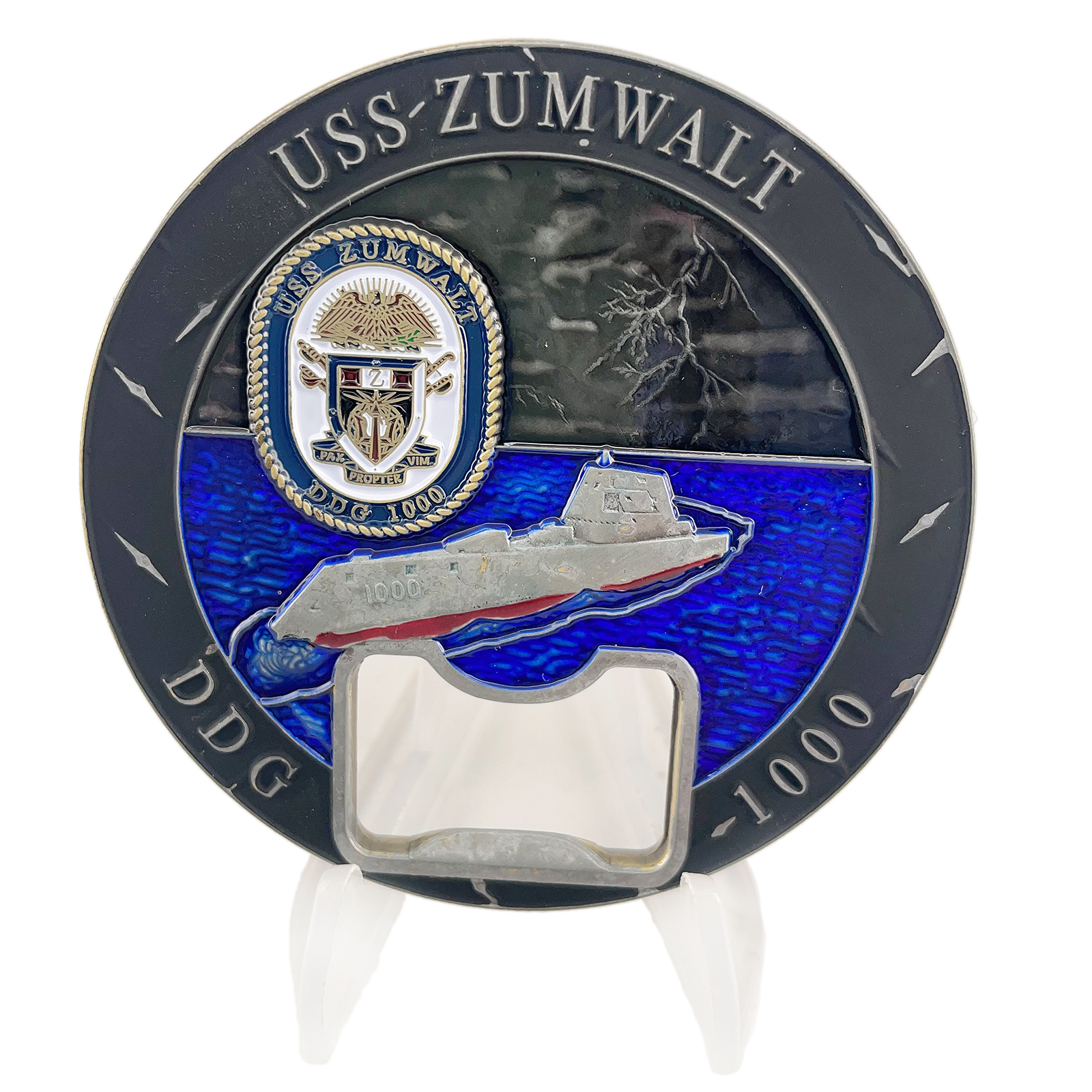 USS Zumwalt DDG-1000 commemorative challenge coin