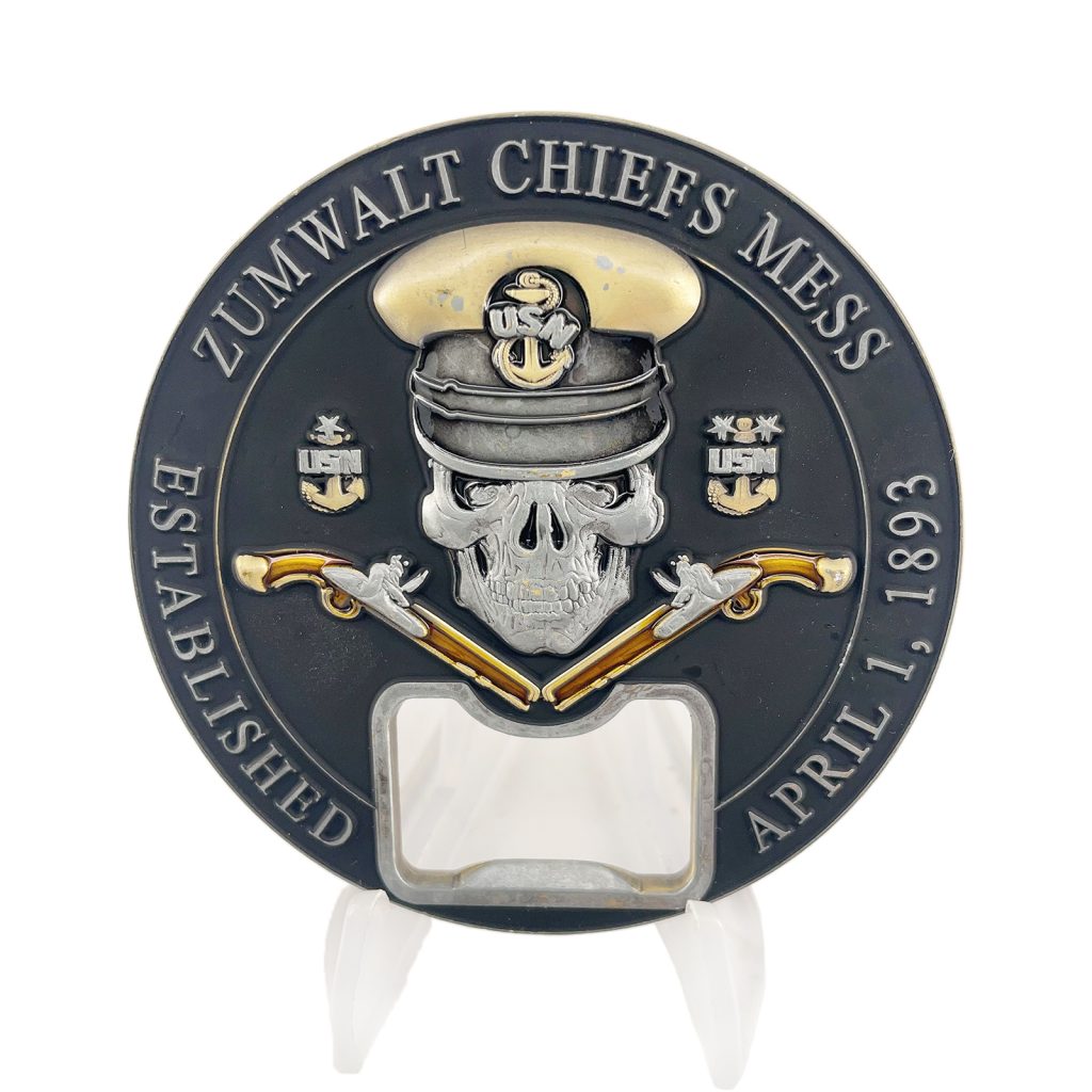 USS Zumwalt Bottle Opener Challenge Coin