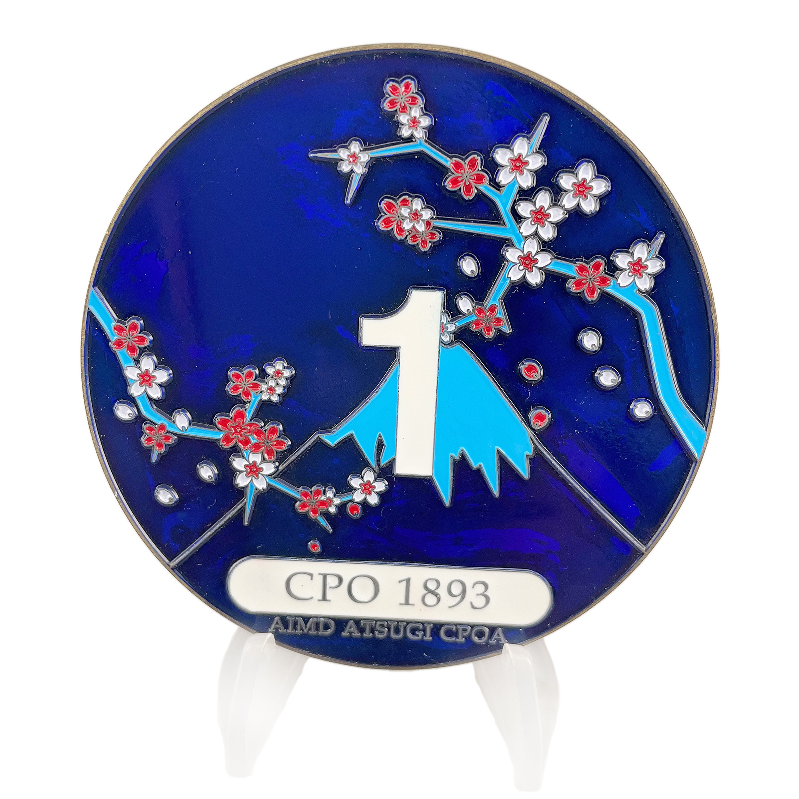 USN AIMD Atsugi CPO Challenge Coin