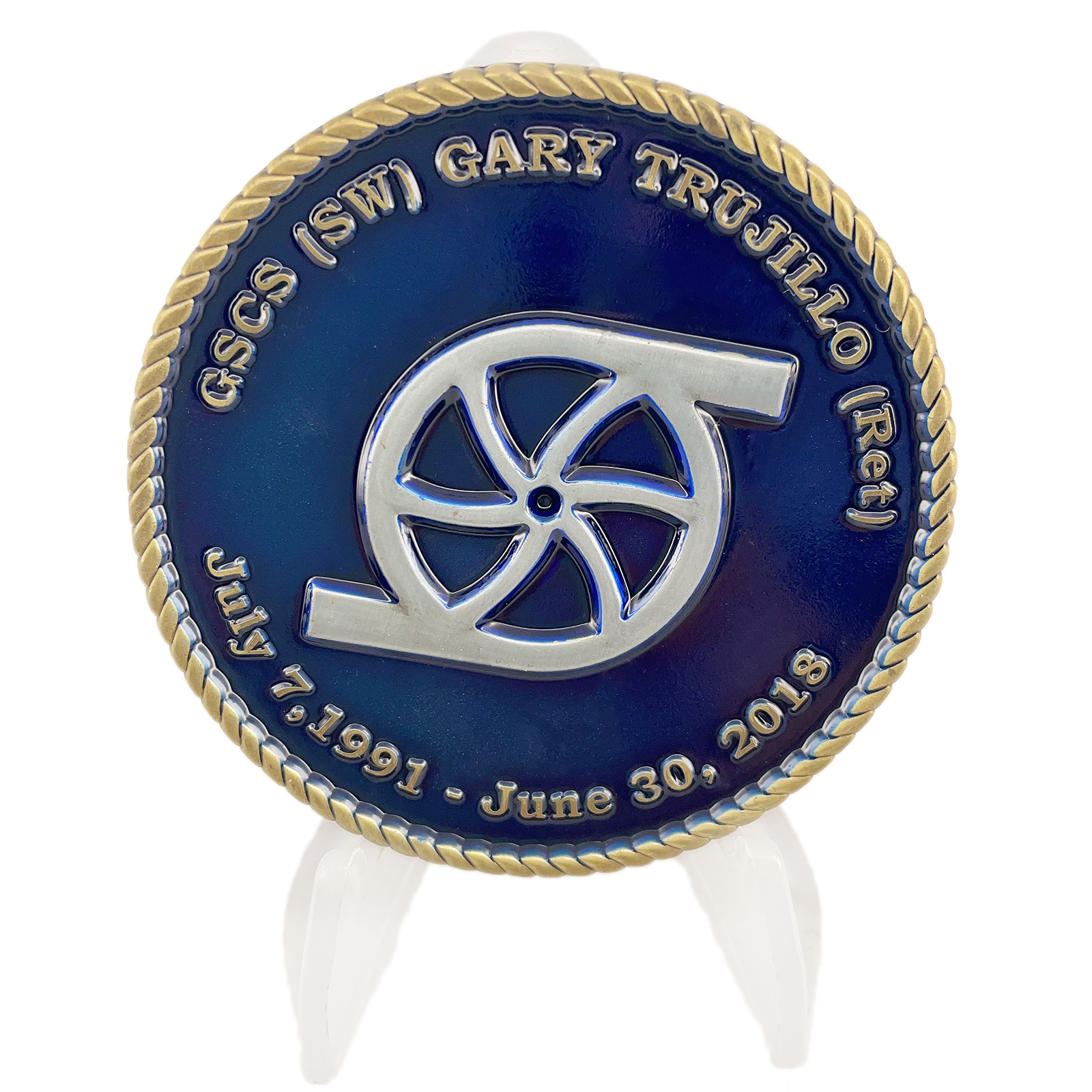 USN Gary Trujillo Challenge Coin