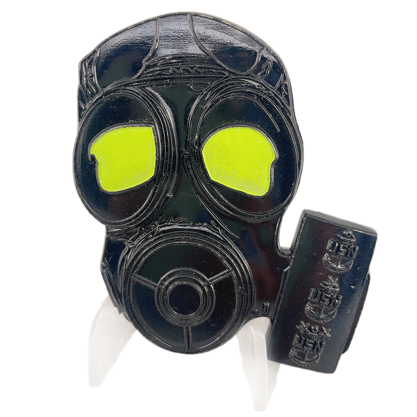 USN Chief CPO Challenge Coin Gas Mask