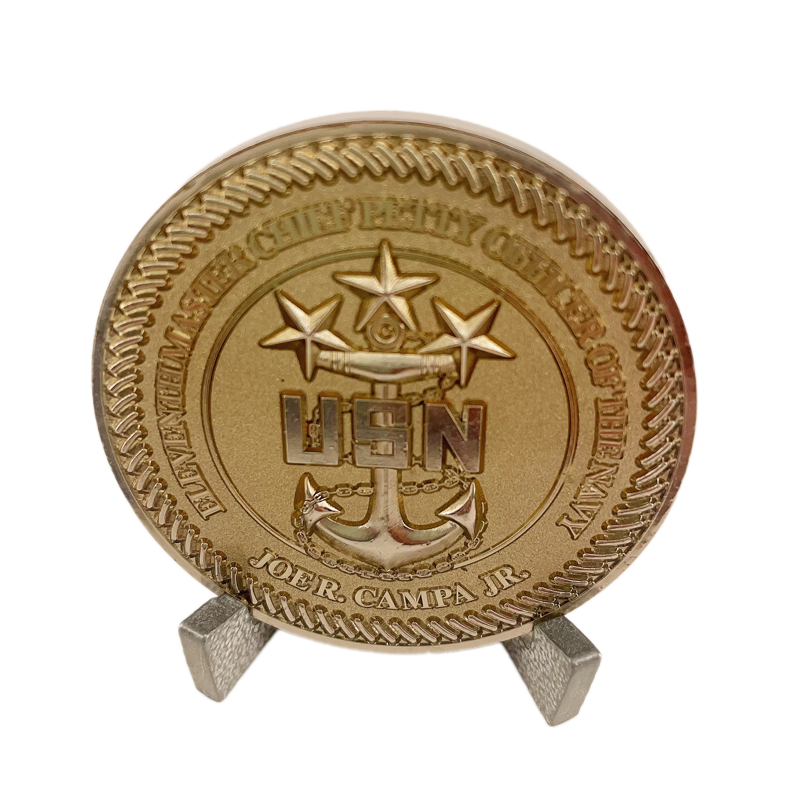 Master Chief Petty Officer Of The Navy 11th MCPON Joe Campa USN Challenge Coin