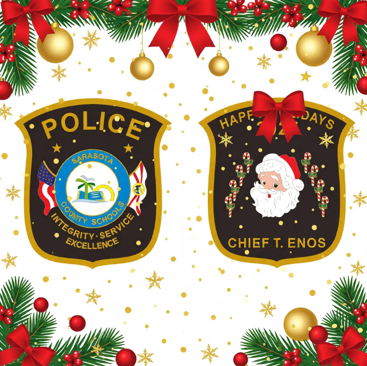 Christmas challenge coins for police departments