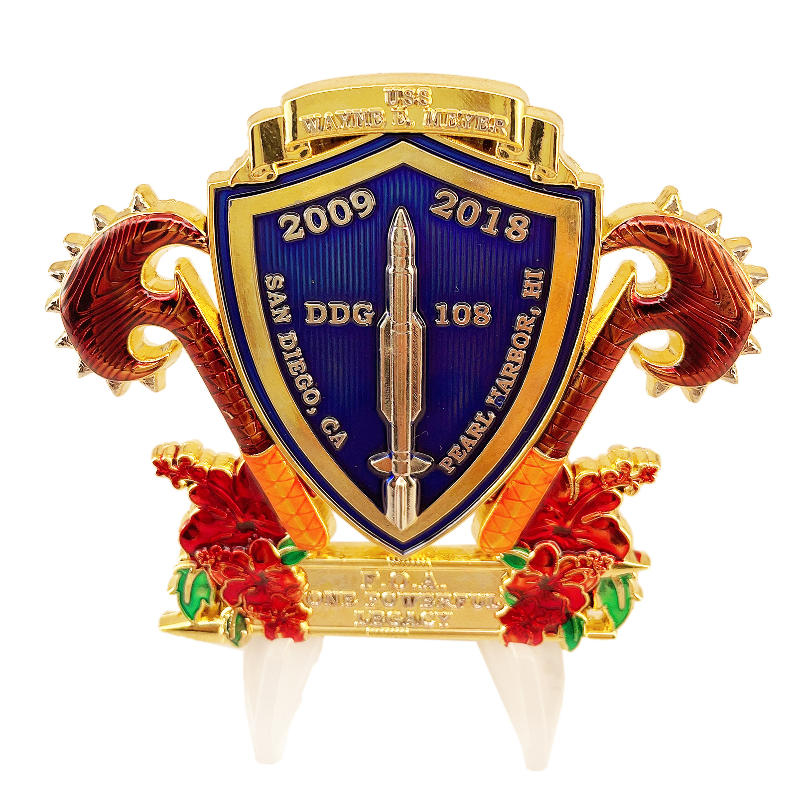 USN - USS WAYNE E. MEYER (DDG-108) Challenge Coin18_3