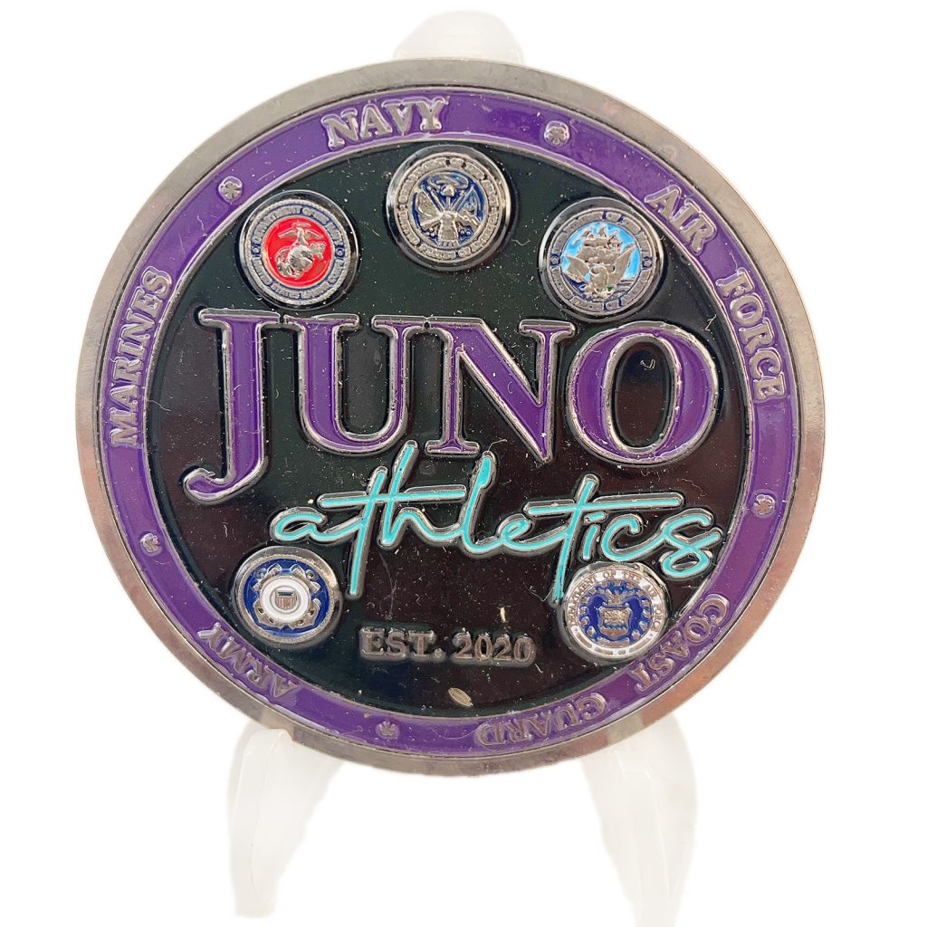 Military Challenge Coin Of JUNO Athletics