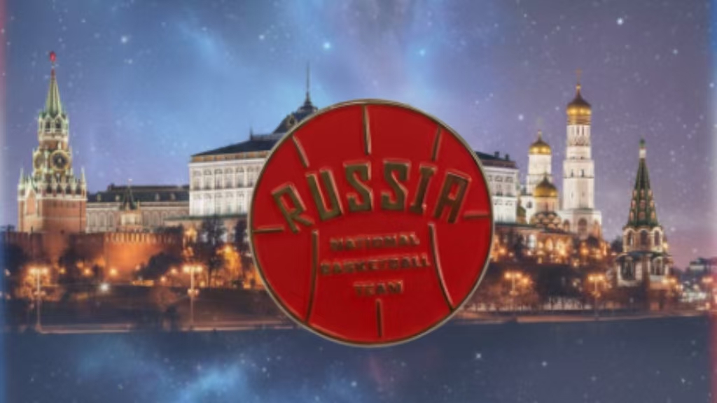 The Russia National Basketball Team Lapel Pin