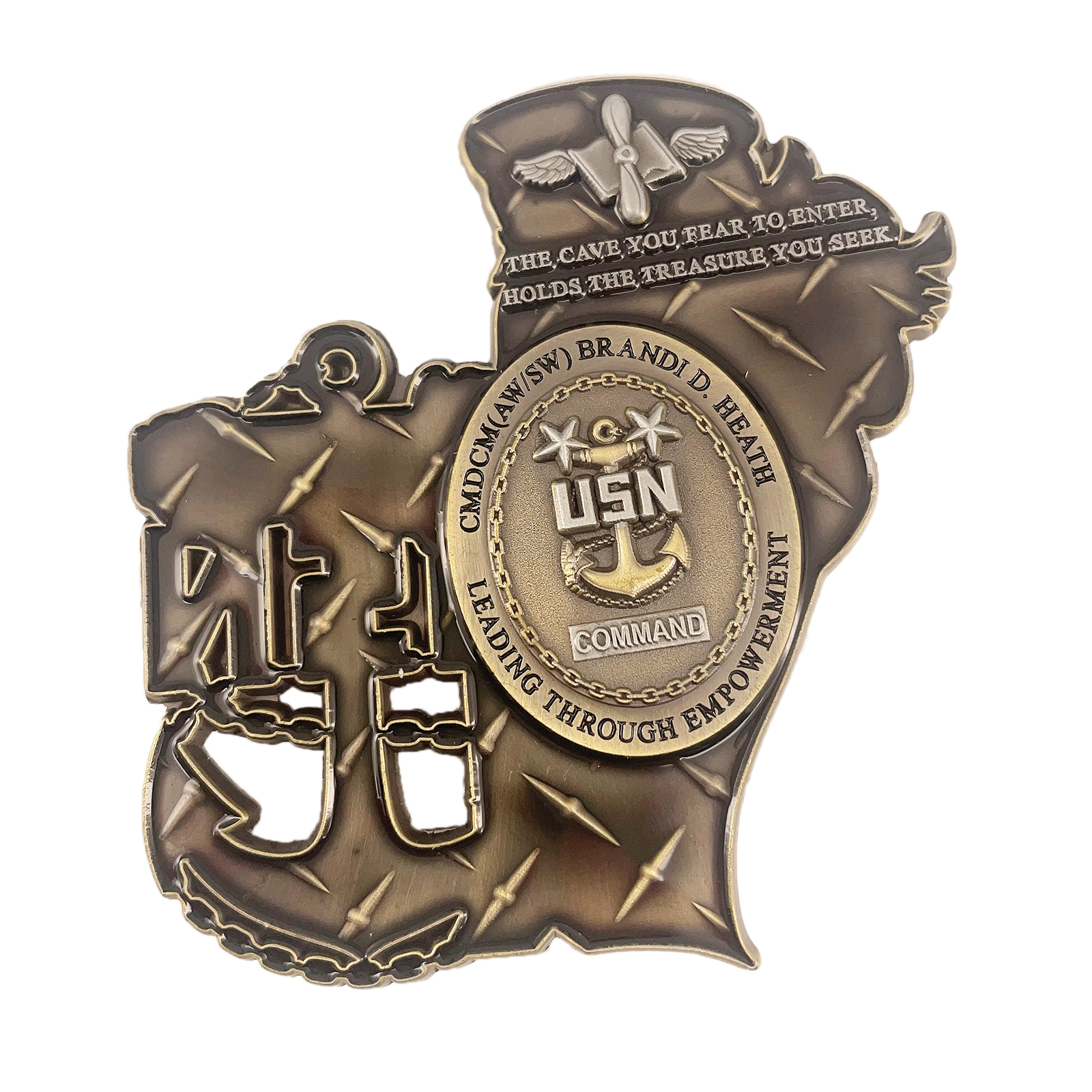 USN Brandi D. Heath Command CPO Chief's Challenge Coin
