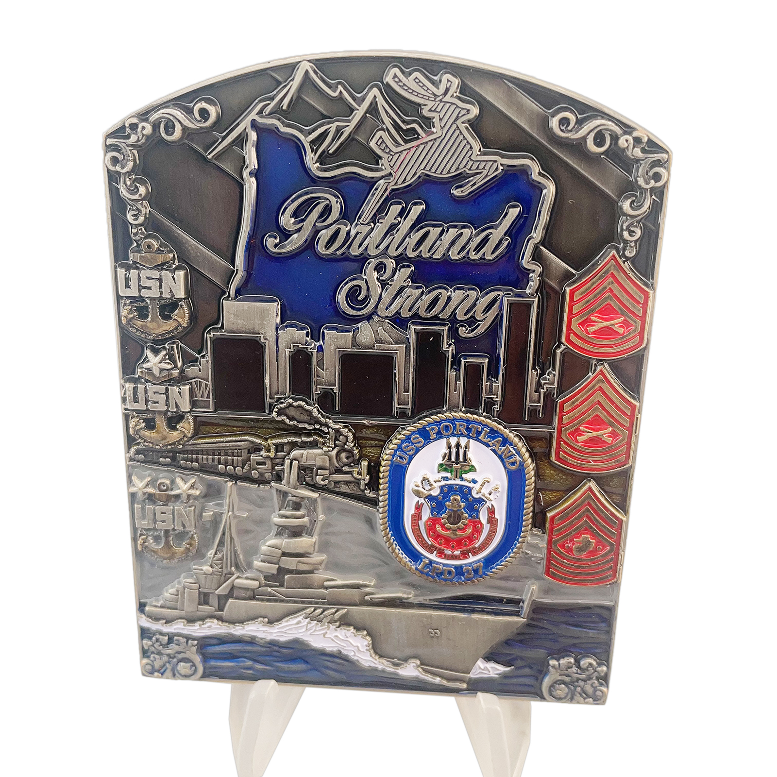 USS Portland LPD-27 Challenge Coin