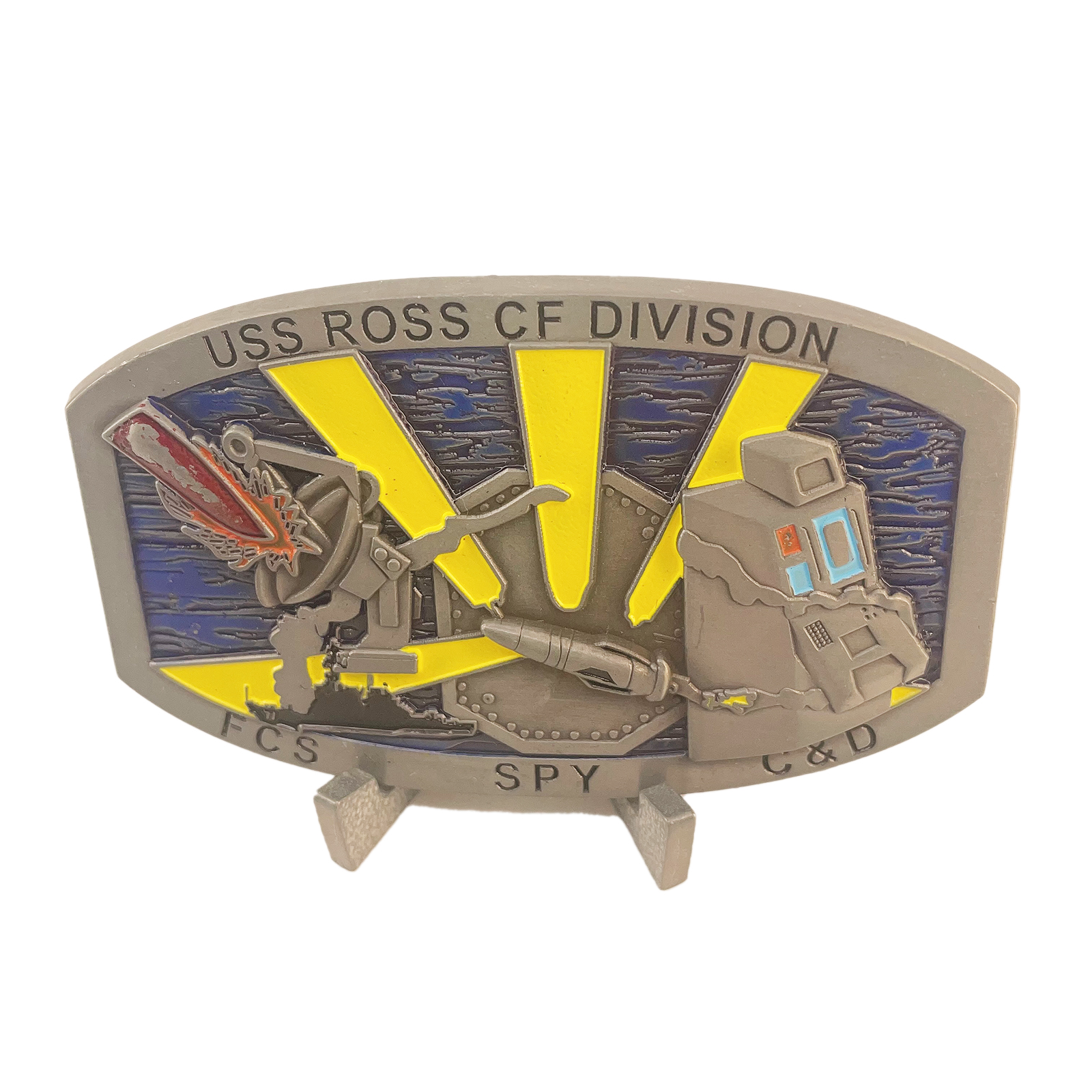 USN USS Ross CF Division Challenge Coin