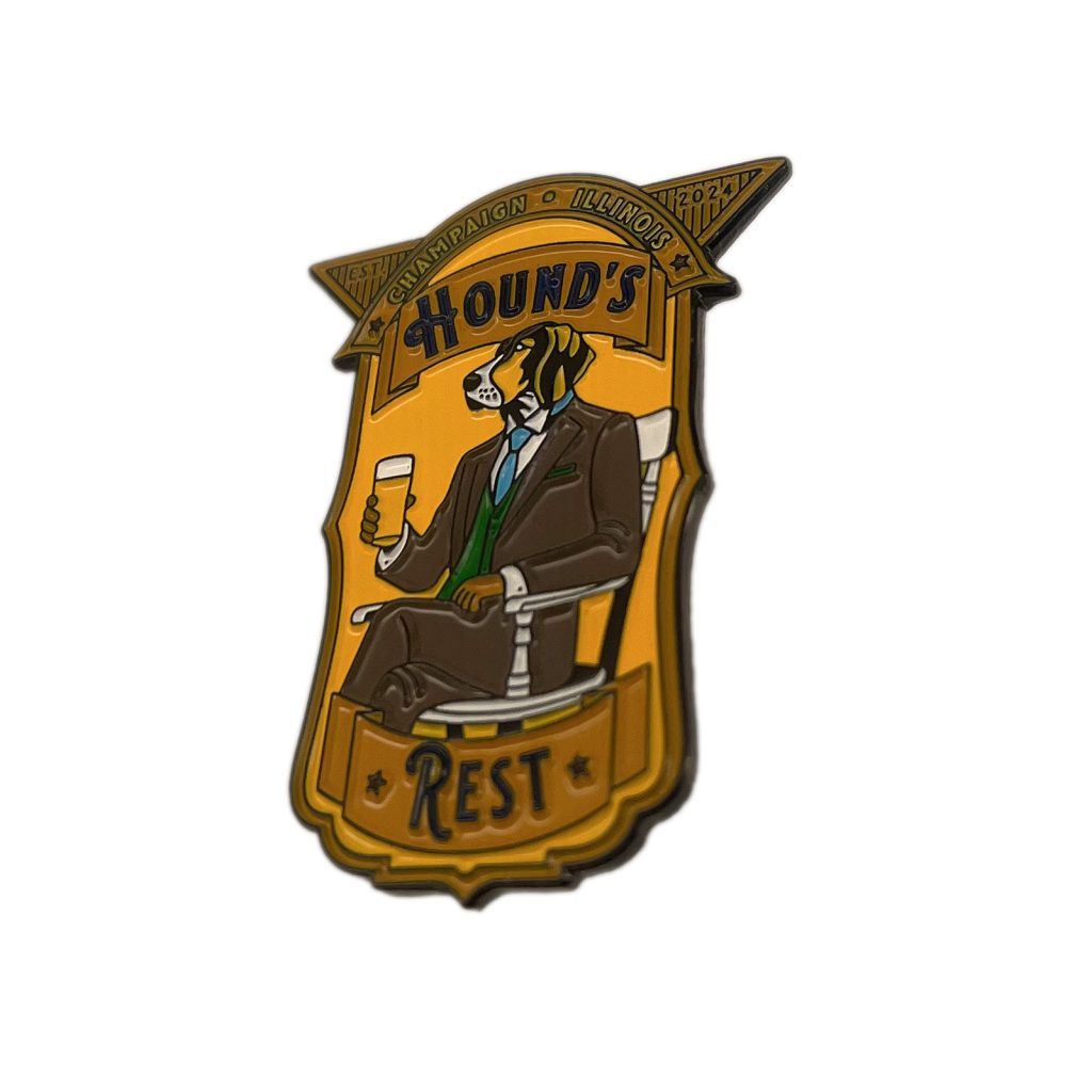 Hound's Rest PVC Pin