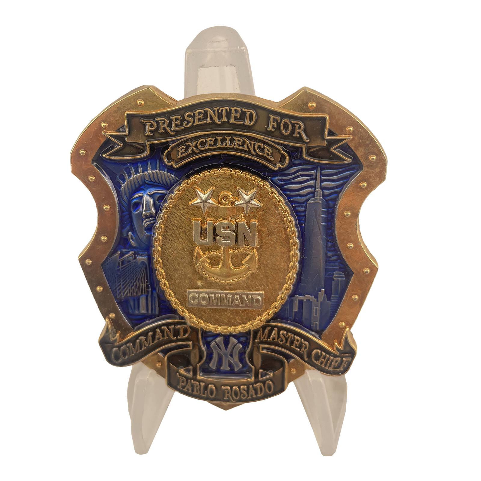 USN Rosado Command Master Chief Challenge Coin