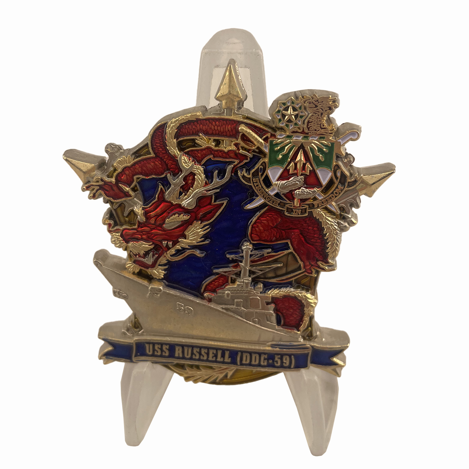 USN USS Russell Challenge Coin