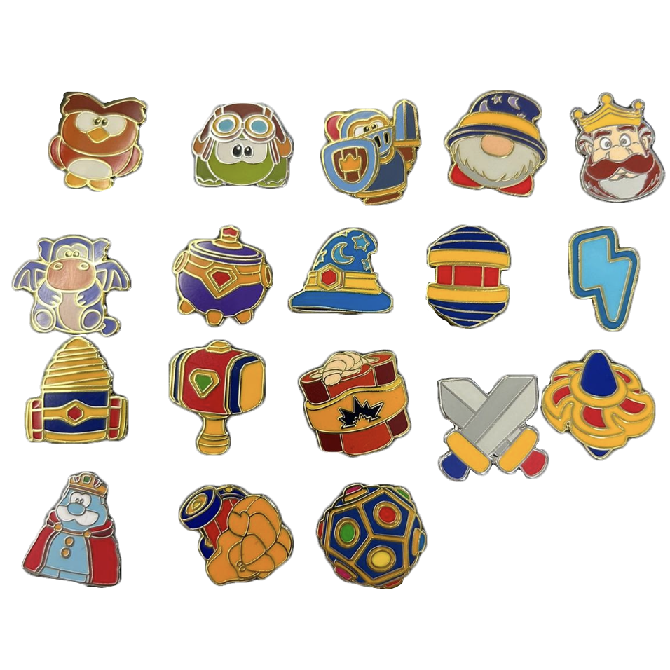 animated game enamel pins