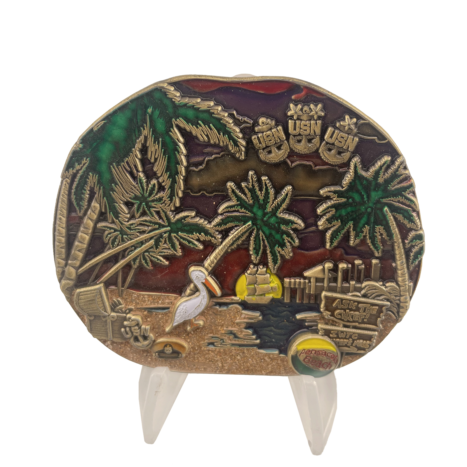 USN IWTC Corry Station Challenge Coin