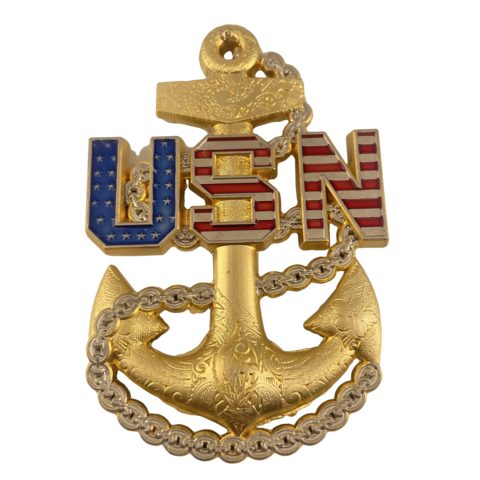 USN Chiefs CPO Challenge Coin Anchor