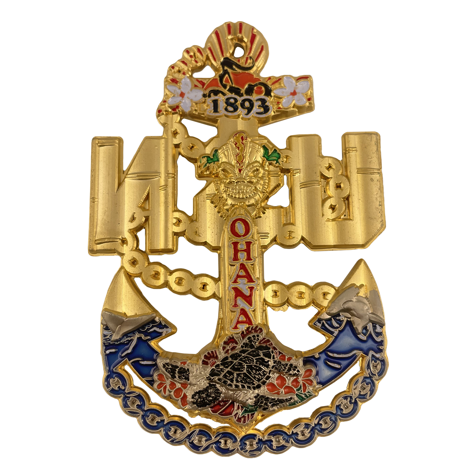 USN Chiefs CPO Challenge Coin Anchor