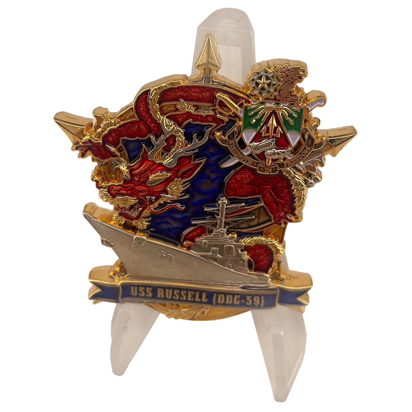 USN USS Russell Challenge Coin