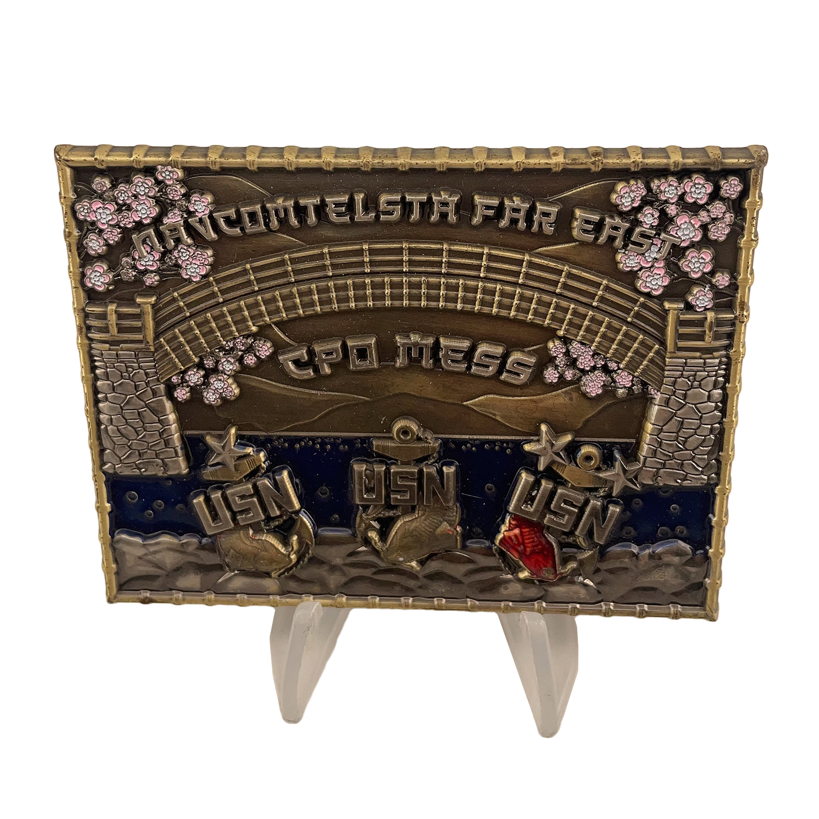 USN Navtelcomsta Far East Challenge Coin