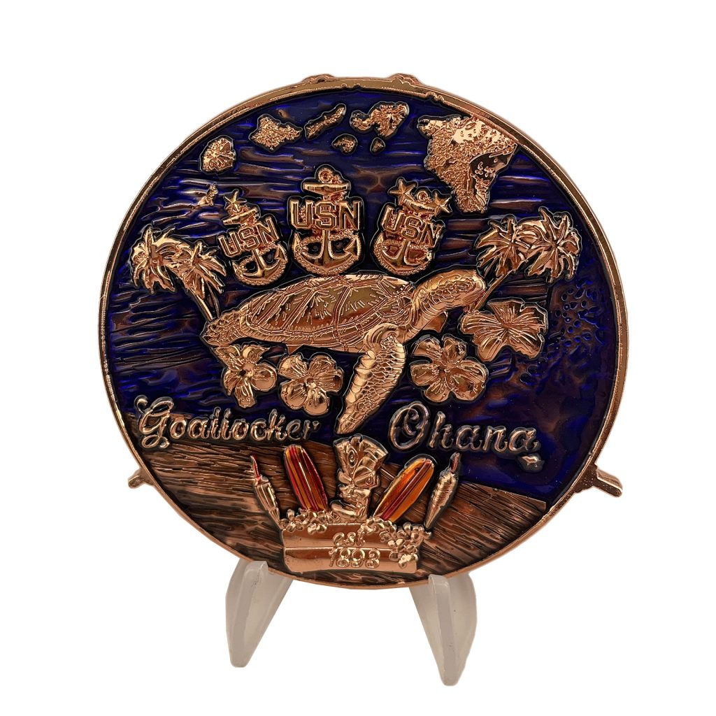 USN Ohana Chiefs Porthole CPO Challenge Coin