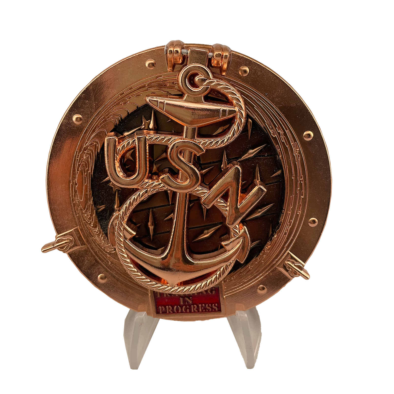 USN Ohana Chiefs Porthole CPO Challenge Coin