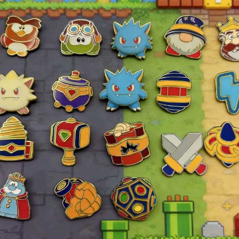 game character lapel badges