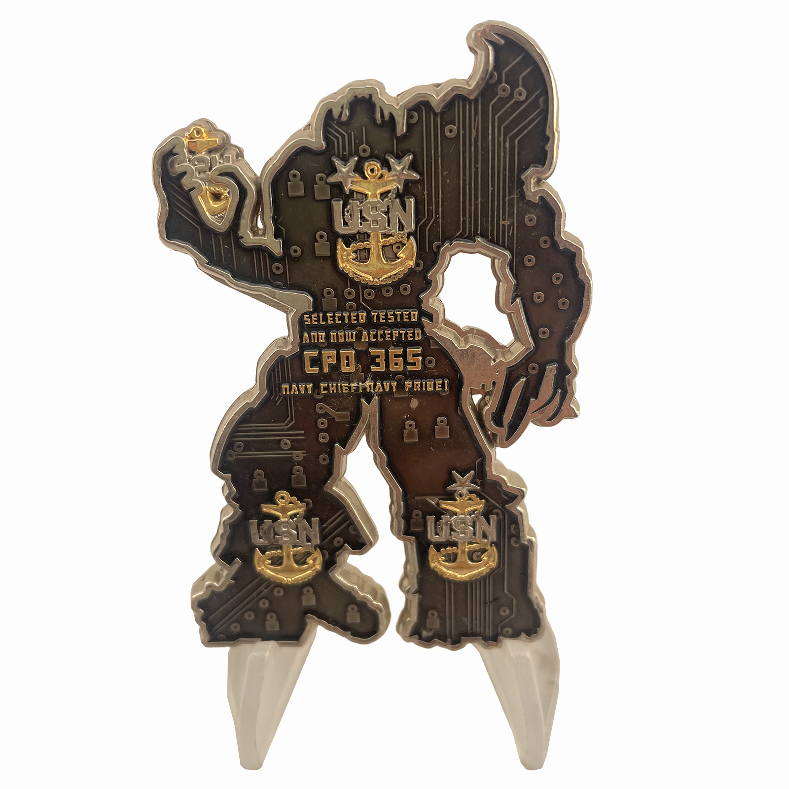 USN Chief Petty Officer Mech Challenge Coin