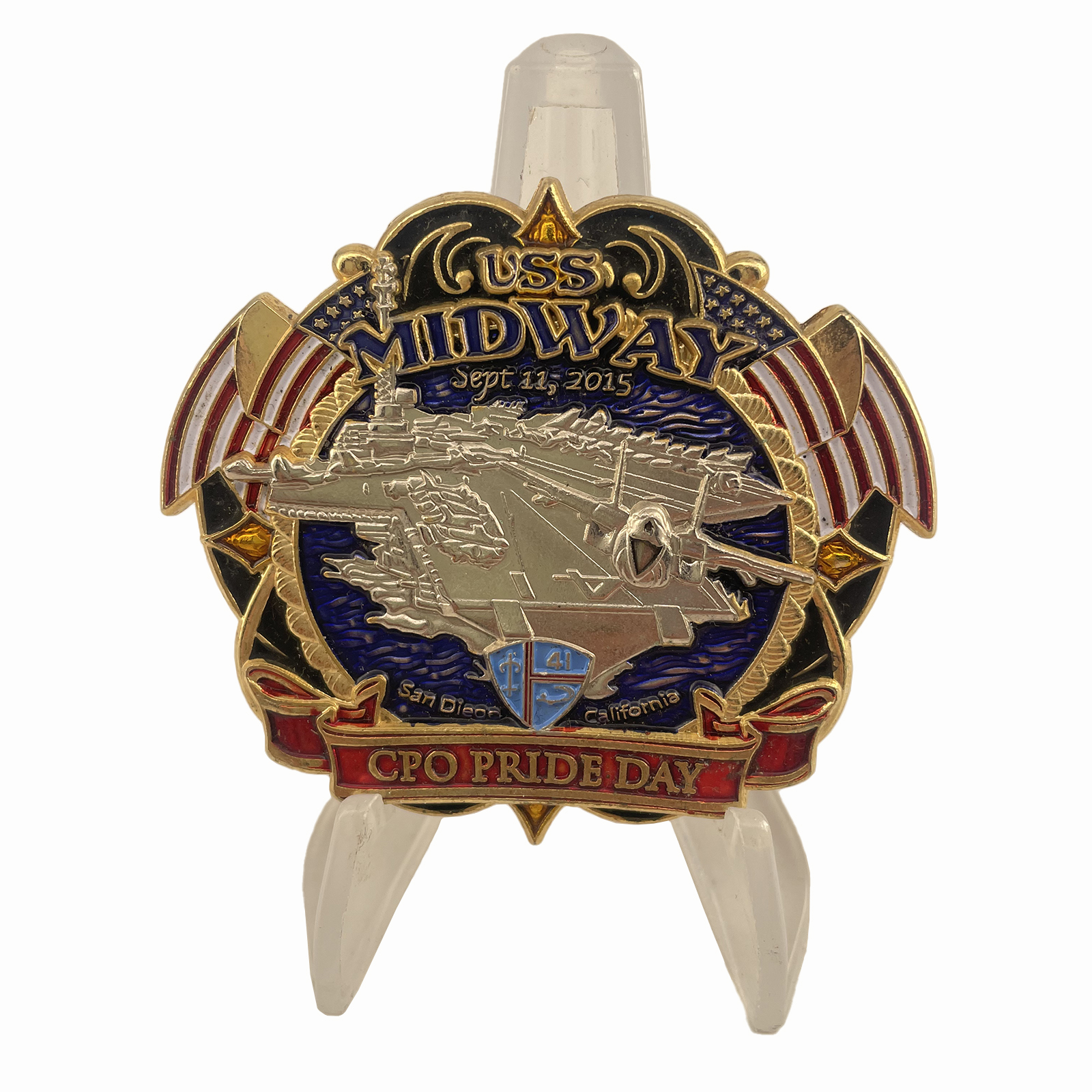 USN USS Midway Challenge Coin