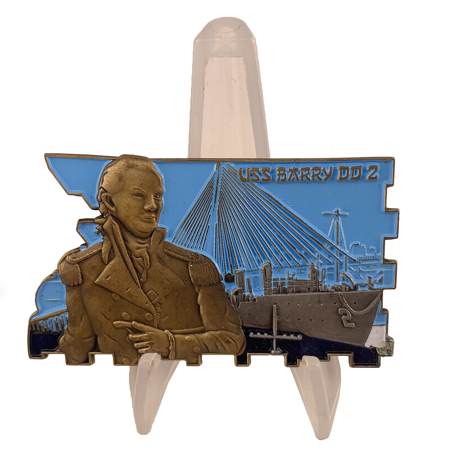 USN USS Barry DD-2 Challenge Coin