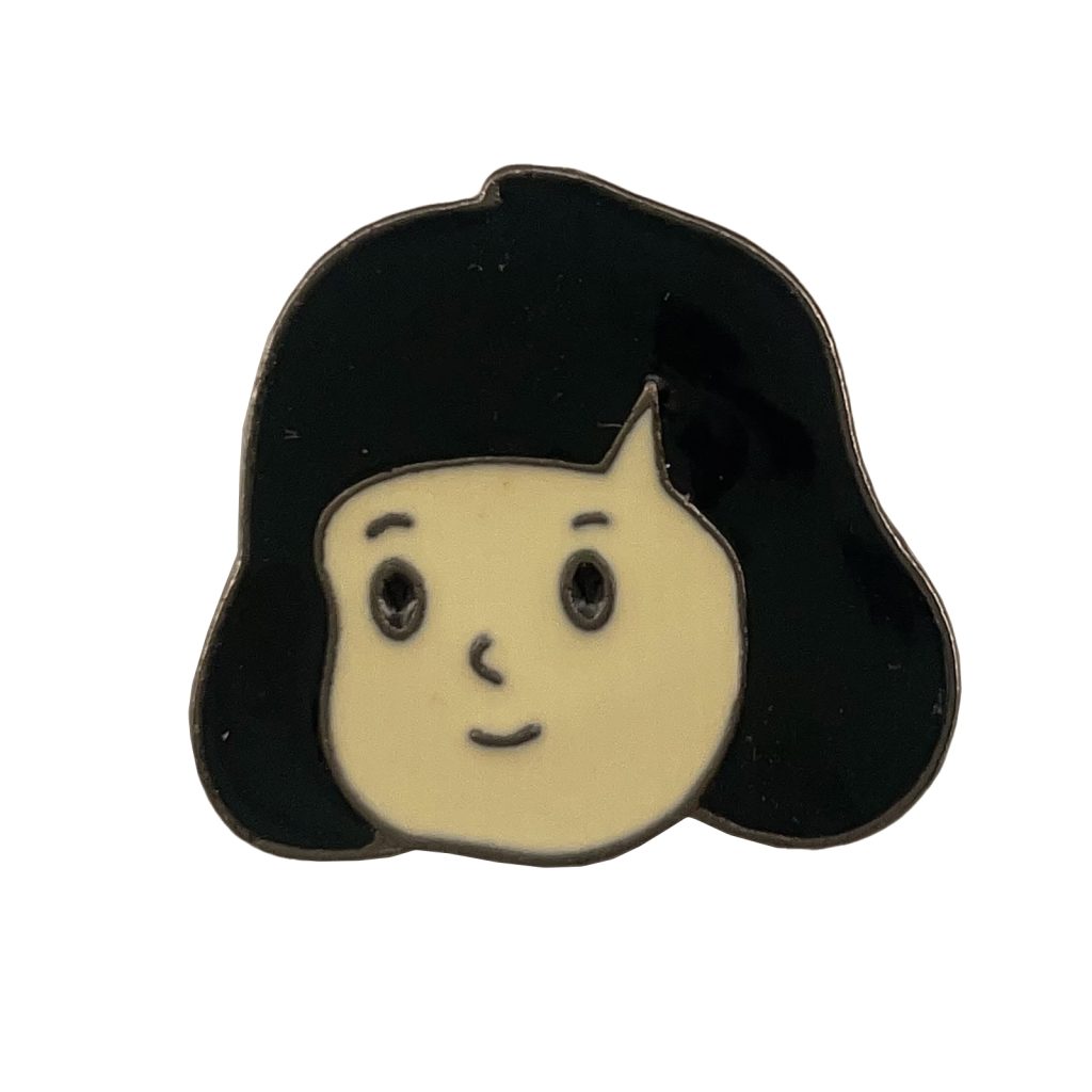 Cartoon Girl Badge