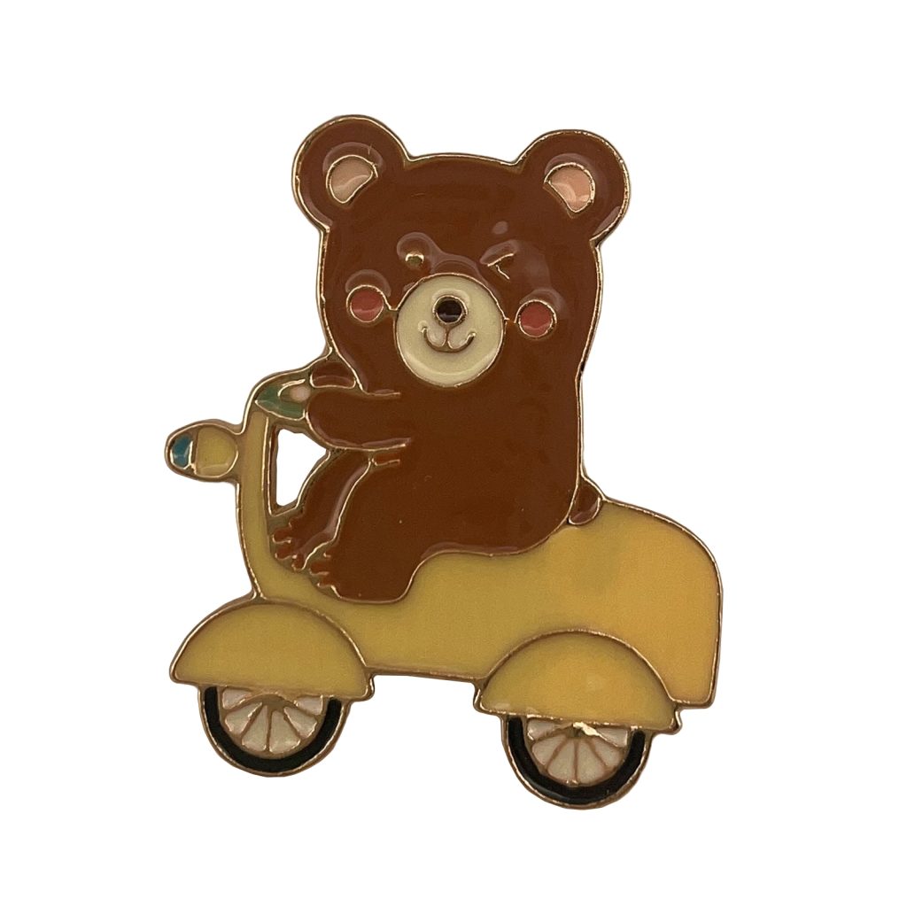 Cartoon Bear Soft Enamel Pin