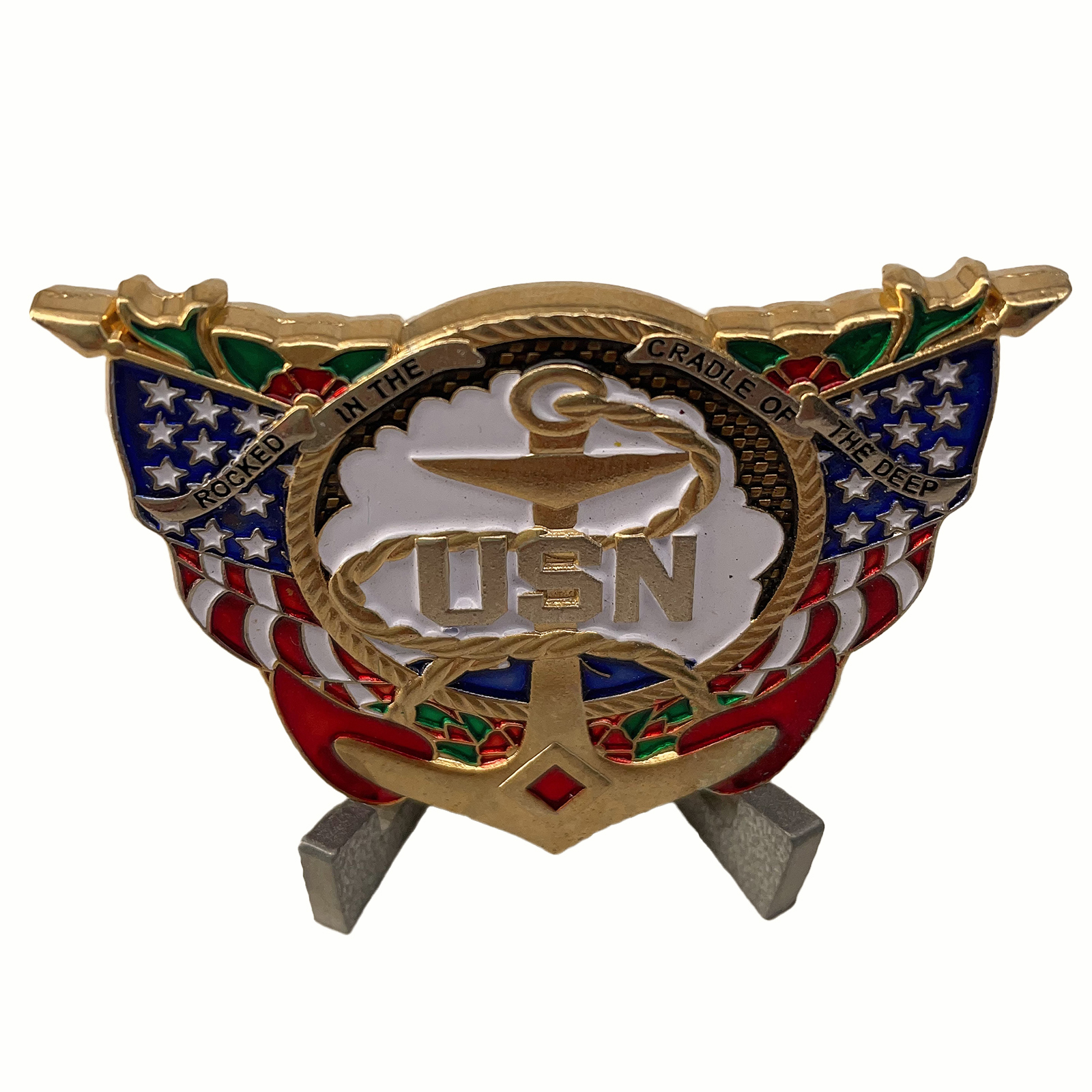 USN HSC-3 CPO MESS Hard Enamel Coin