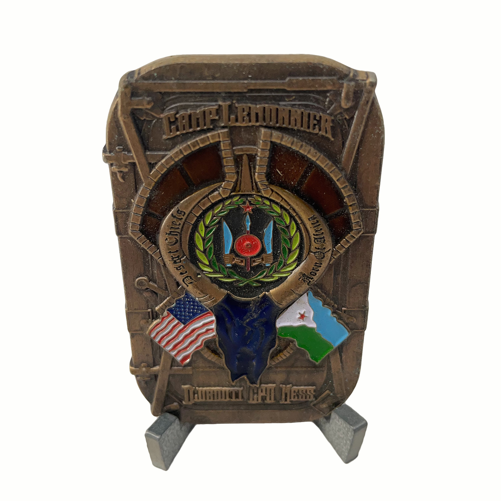 USN Camp Lemonnier Die Cast Coin