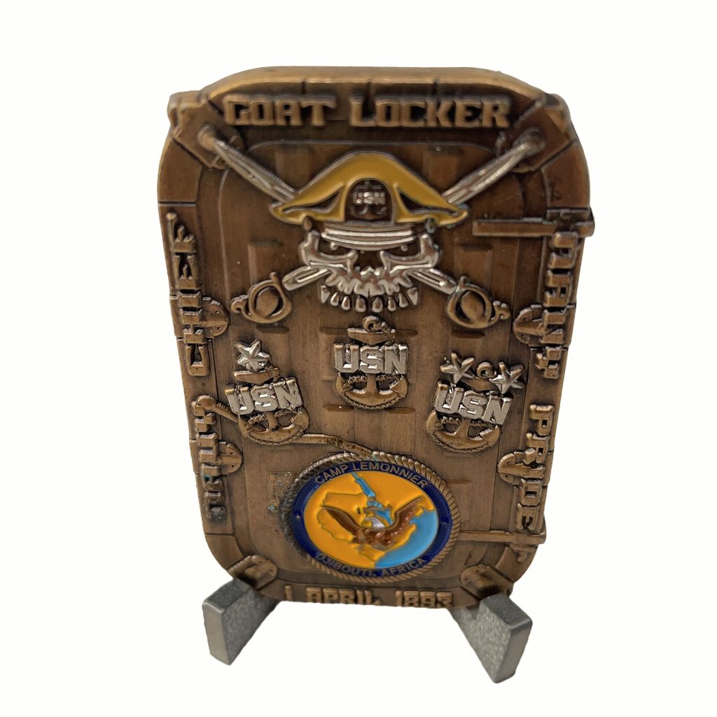 USN Camp Lemonnier Die Cast Coin