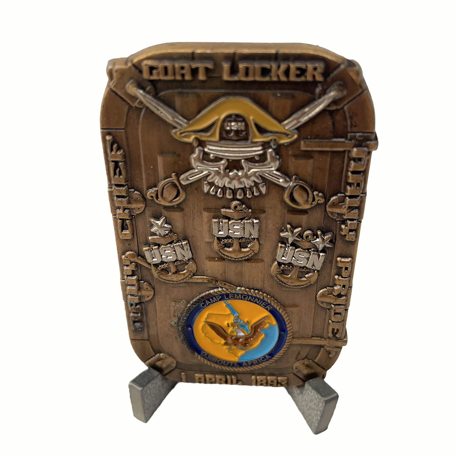 USN Camp Lemonnier Die Cast Coin